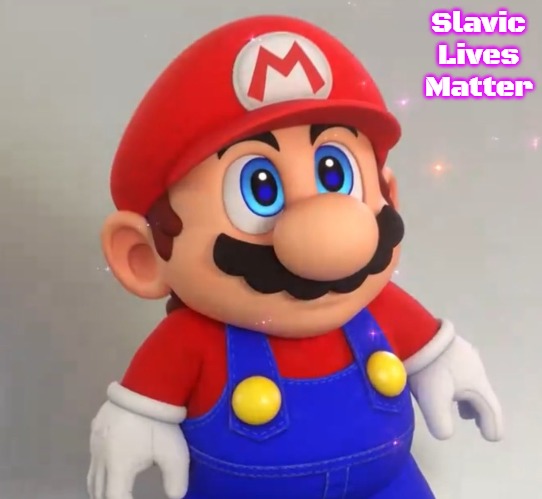 RPG Mario | Slavic Lives Matter | image tagged in rpg mario,slavic | made w/ Imgflip meme maker