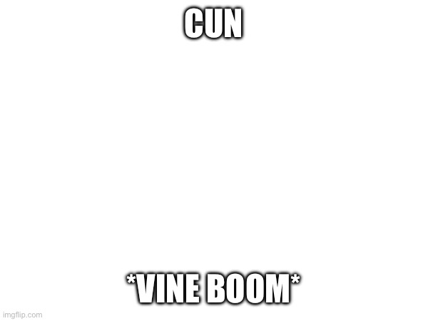 CUN; *VINE BOOM* | made w/ Imgflip meme maker