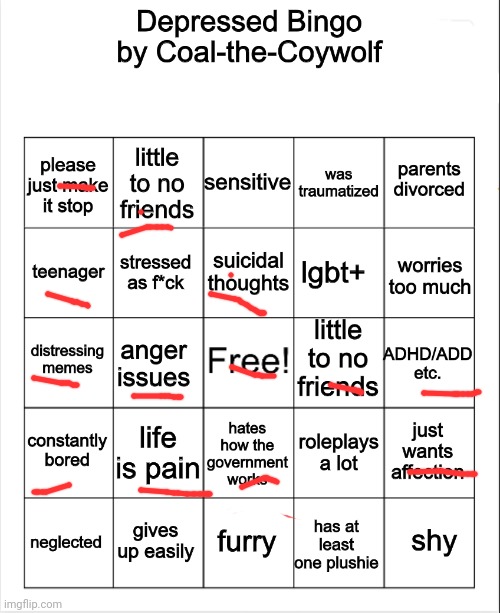 Aww no bingo | image tagged in depressed bingo | made w/ Imgflip meme maker