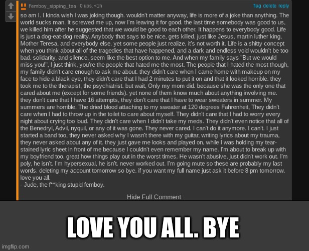 LOVE YOU ALL. BYE | made w/ Imgflip meme maker