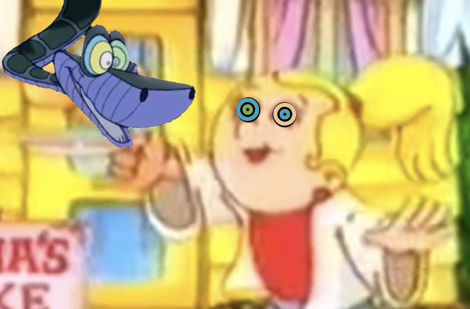 Kaa and Tina Blank Meme Template