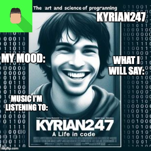 Kyrian247 5th announcement template Blank Meme Template