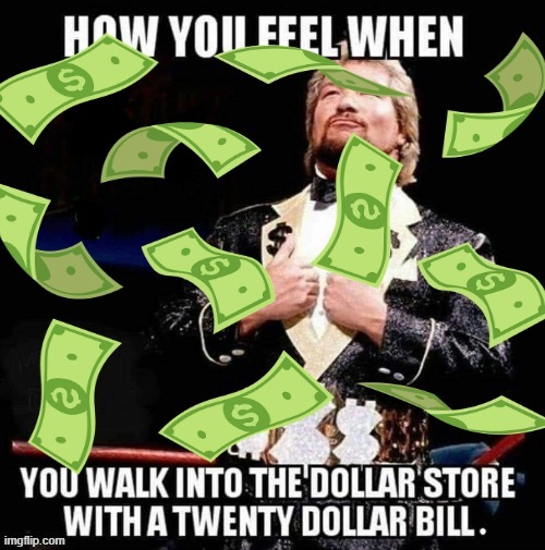 Dollar Store | image tagged in feeling | made w/ Imgflip meme maker