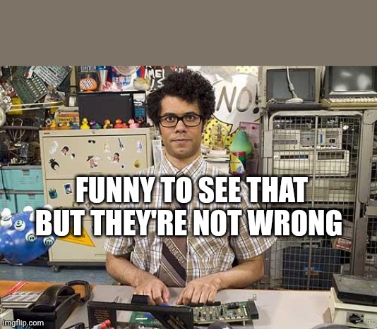 Electronics-engineer | FUNNY TO SEE THAT
BUT THEY'RE NOT WRONG | image tagged in electronics-engineer | made w/ Imgflip meme maker