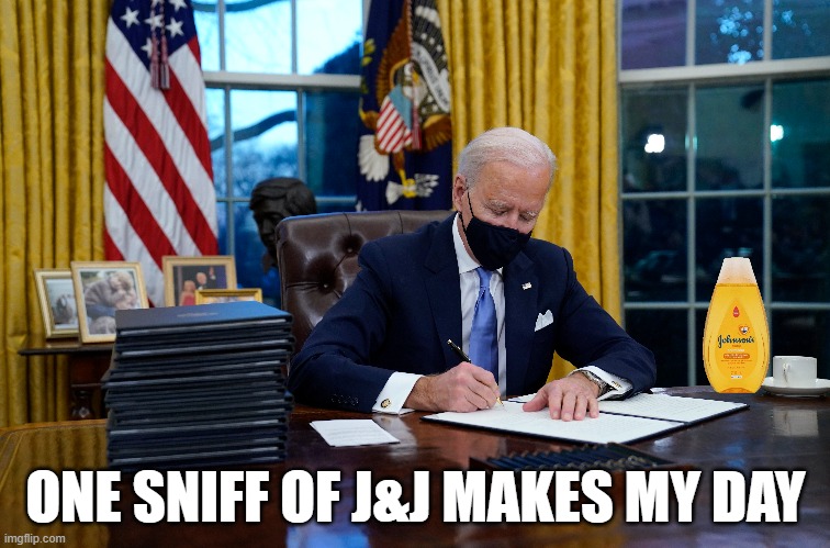 JJ Sniff | ONE SNIFF OF J&J MAKES MY DAY | image tagged in pedophile,pedophiles,pedophilia,pedo,joe biden,fjb | made w/ Imgflip meme maker