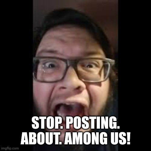 STOP. POSTING. ABOUT AMONG US | STOP. POSTING. ABOUT. AMONG US! | image tagged in stop posting about among us | made w/ Imgflip meme maker