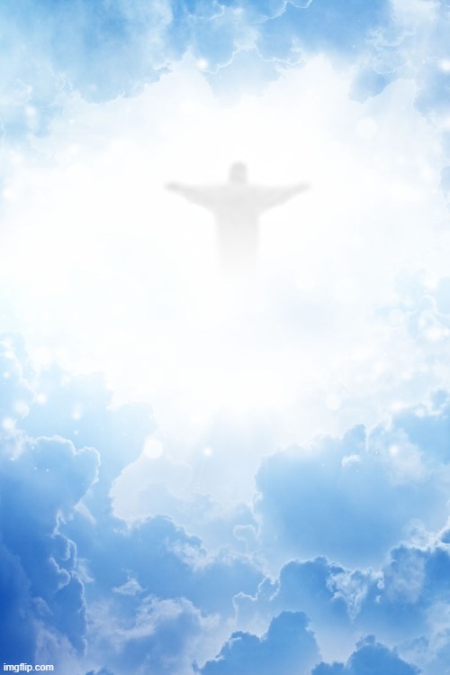 JESUS IN THE CLOUD | image tagged in cloud | made w/ Imgflip meme maker