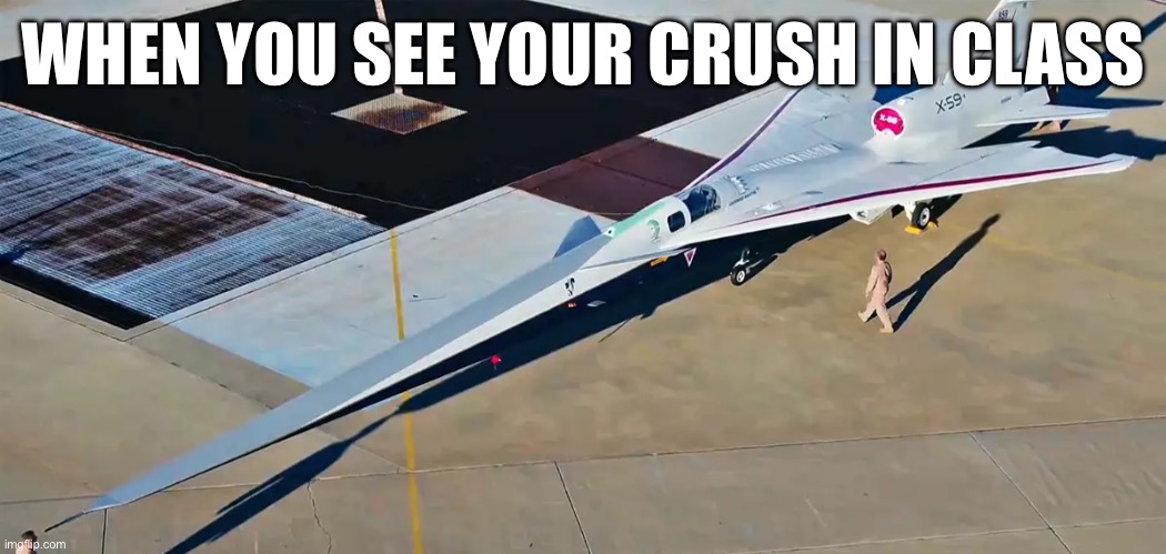 WHEN YOU SEE YOUR CRUSH IN CLASS | made w/ Imgflip meme maker