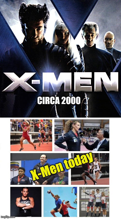 CIRCA 2000; X-Men today | image tagged in transgender,xmen,politics lol | made w/ Imgflip meme maker