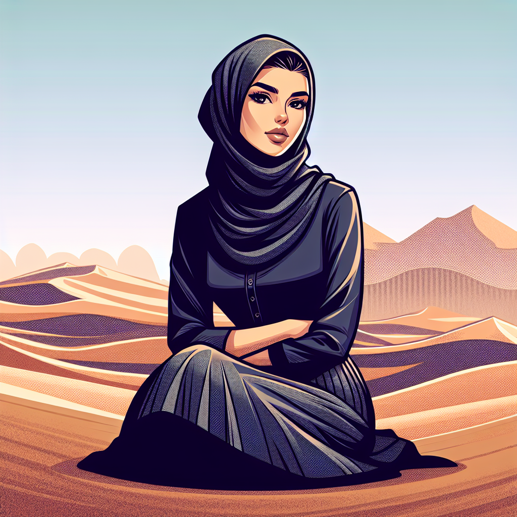 woman in the desert Blank Meme Template