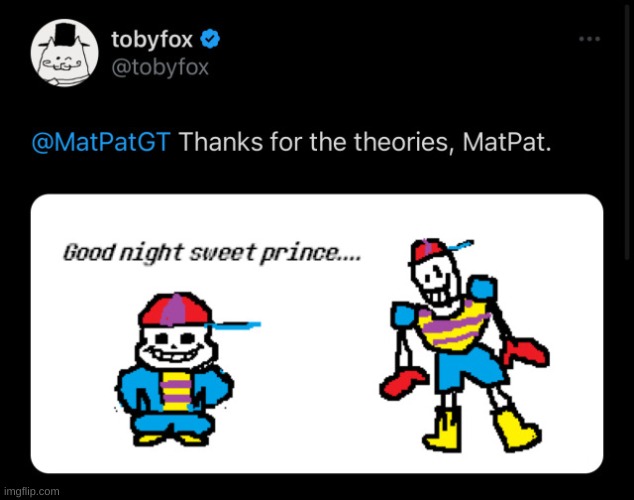TOBY FOX JUST TWEETED THIS LMAO | made w/ Imgflip meme maker