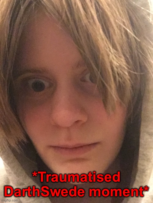 *Traumatised DarthSwede moment* | made w/ Imgflip meme maker