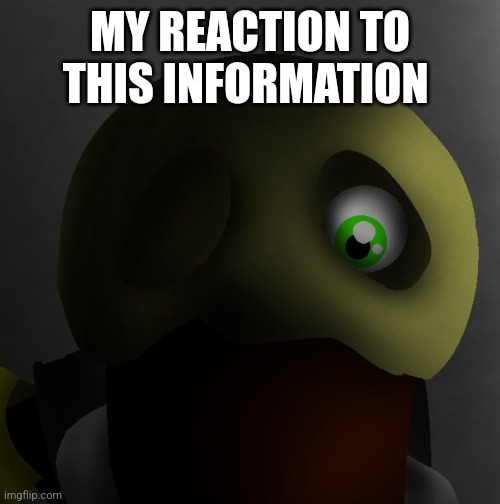 Cupcake reaction | MY REACTION TO THIS INFORMATION | image tagged in cupcake,reaction,stare | made w/ Imgflip meme maker