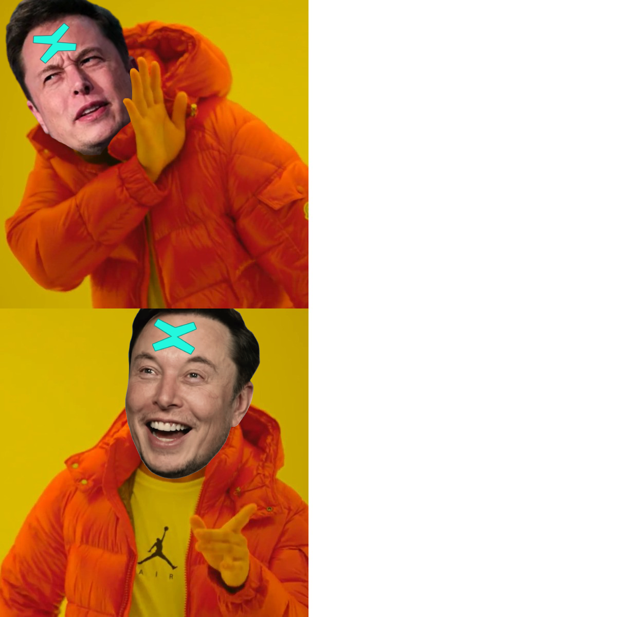 Elon Musk Hotline Bling Blank Meme Template