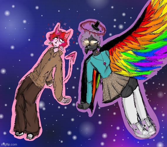 cherry and feather | made w/ Imgflip meme maker