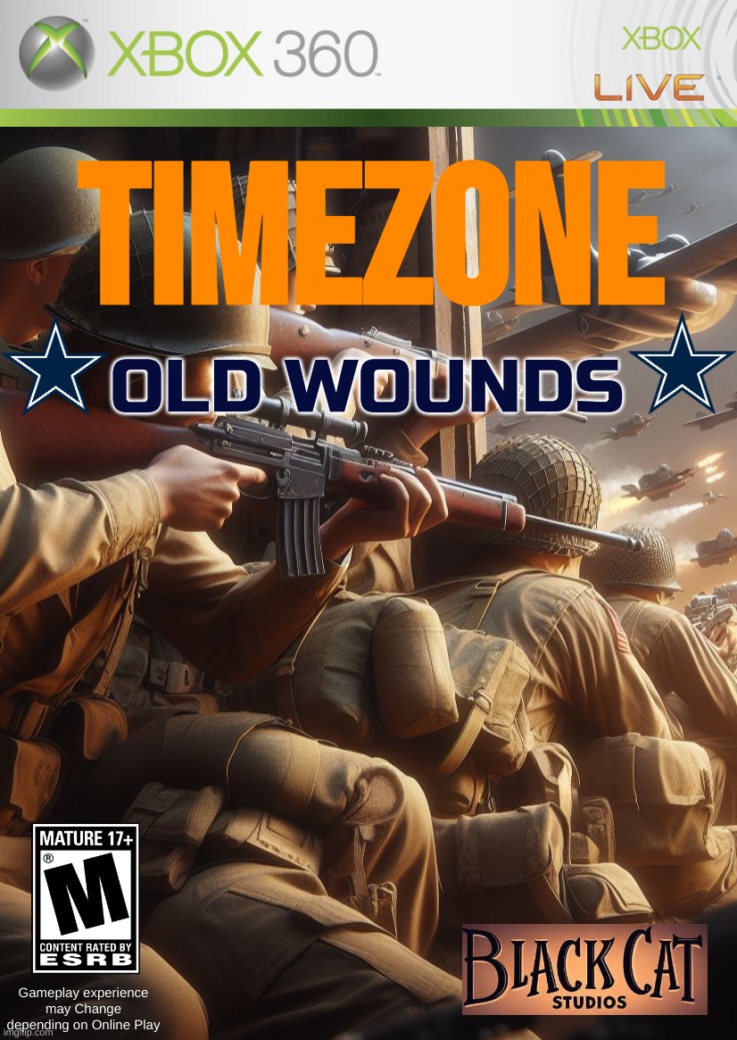 TimeZone: Old Wounds(the official prequel to the original story!) | Timezone; OLD WOUNDS; Gameplay experience may Change depending on Online Play | image tagged in timezone | made w/ Imgflip meme maker