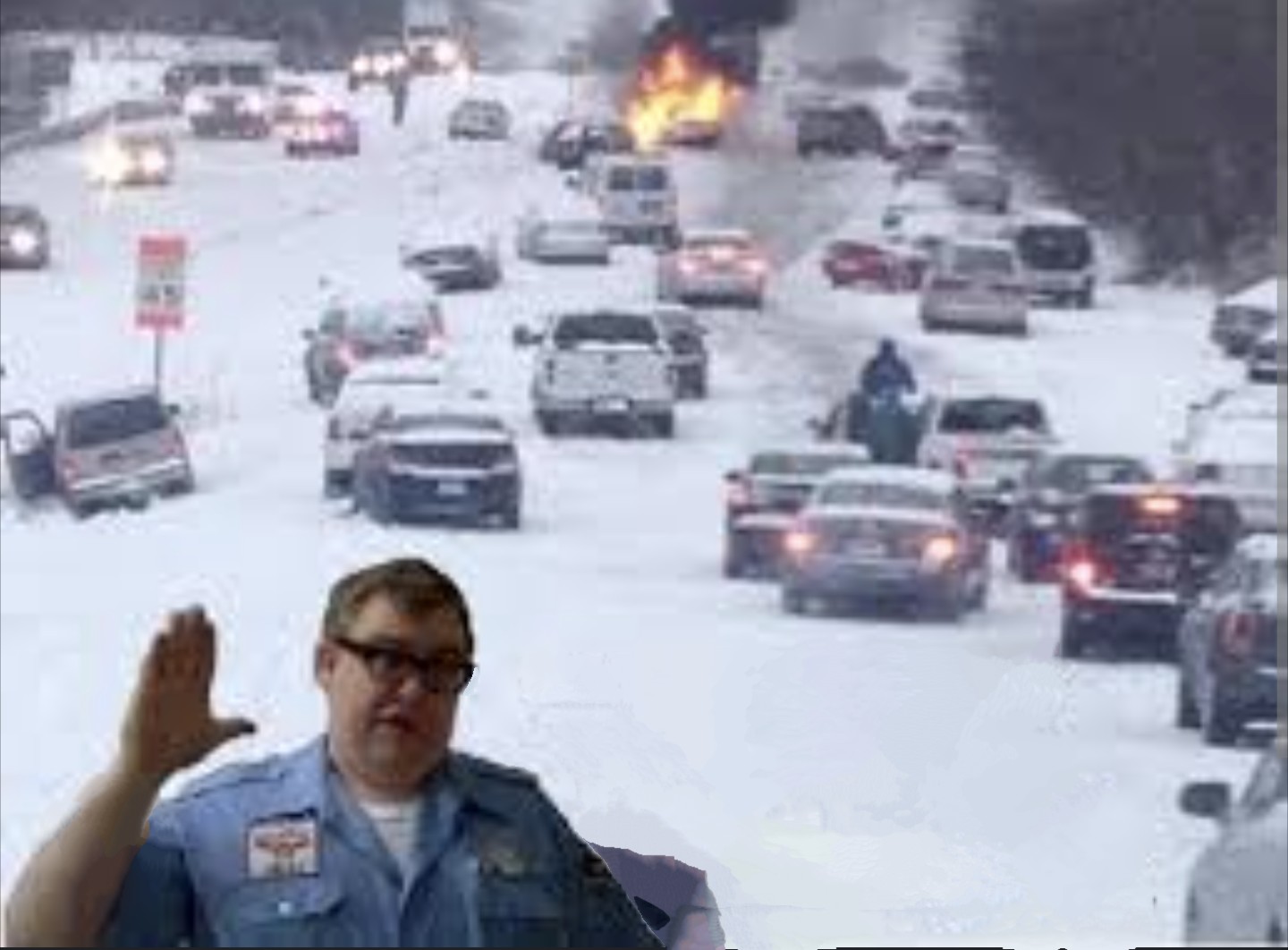 Alabama snow storm Blank Meme Template