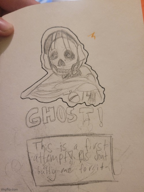 I drew ghost (ref image in comments) | image tagged in ghost,cod,idk | made w/ Imgflip meme maker