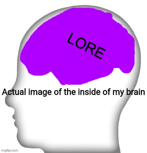 Actual image of the inside of my brain | LORE | image tagged in actual image of the inside of my brain | made w/ Imgflip meme maker