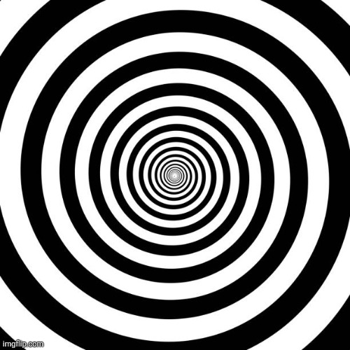 Black&White Hypnotize | image tagged in black white hypnotize | made w/ Imgflip meme maker