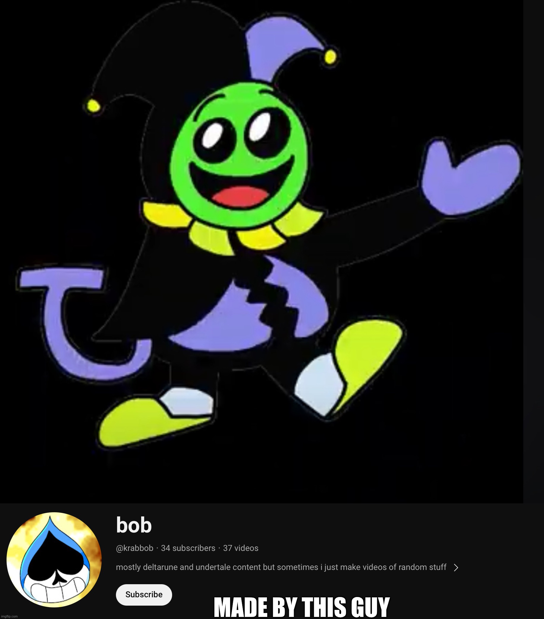 “Normal face jevil doesn’t exist it can’t hurt you” normal face jevil: | MADE BY THIS GUY | made w/ Imgflip meme maker