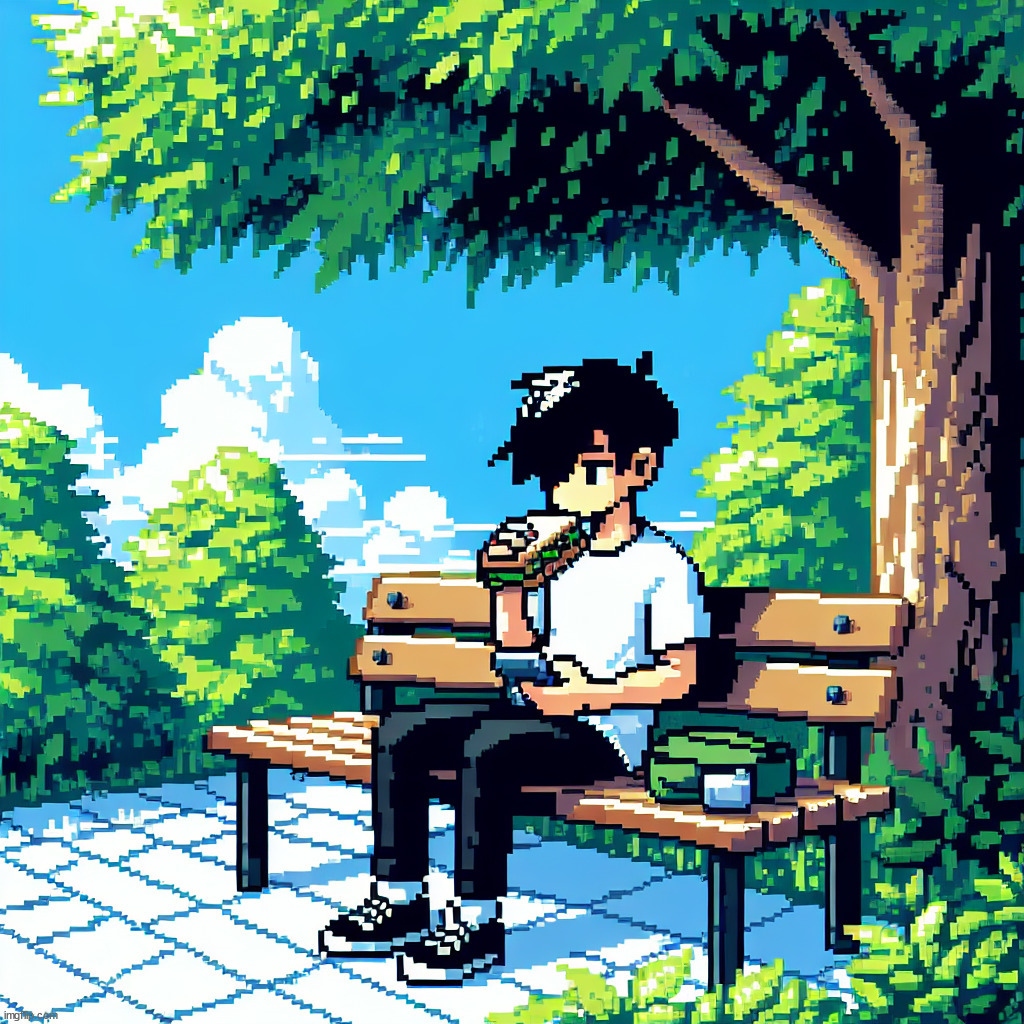 i put in "omori eating a sandwich" | made w/ Imgflip meme maker