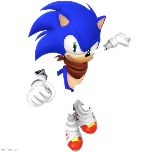 Imagine if Sonic's Boom redesign didn't even bother giving him arms and legs and all we got was this | image tagged in boom sonic transparent | made w/ Imgflip meme maker