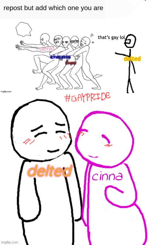 #love | delted; cinna | made w/ Imgflip meme maker