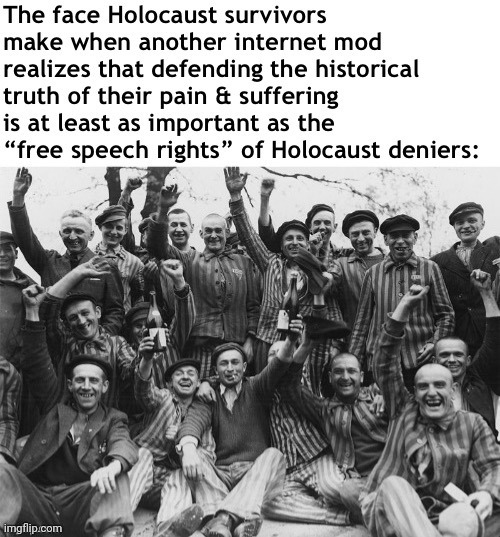 Hate speech is not free speech. | image tagged in holocaust denial internet mods,take that,i did nazi that coming | made w/ Imgflip meme maker