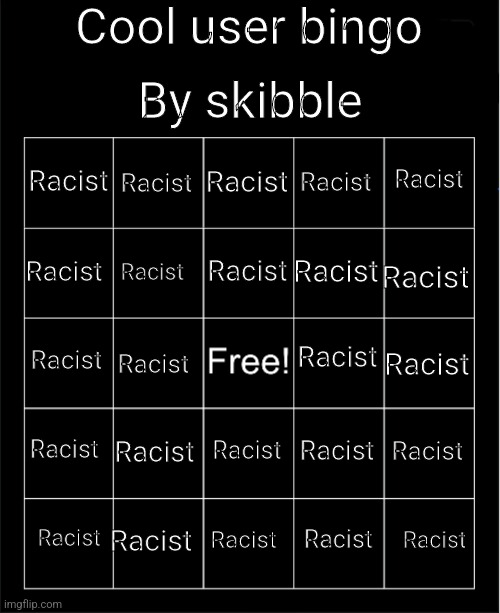 Cool user bingo Blank Meme Template