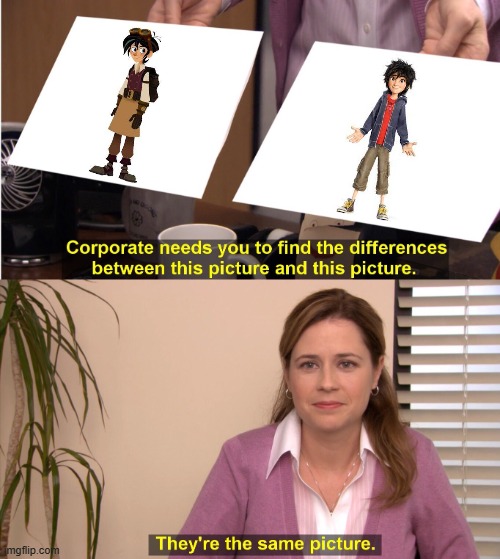 WHY DO THEY LOOK SO SIMILAR! | image tagged in memes,they're the same picture,tangled,big hero 6 | made w/ Imgflip meme maker