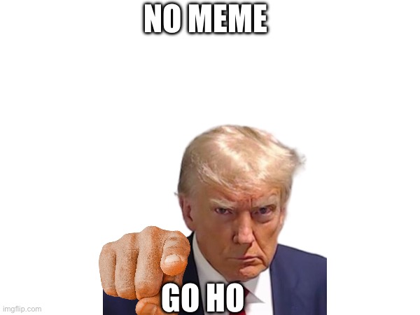 No meme go home | NO MEME; GO HOME | made w/ Imgflip meme maker