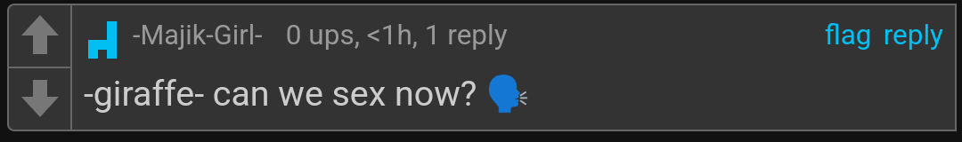 -giraffe- can we sex now Blank Meme Template