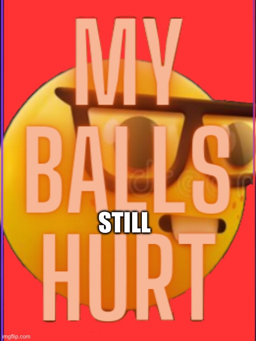 my balls hurt | STILL | image tagged in my balls hurt | made w/ Imgflip meme maker