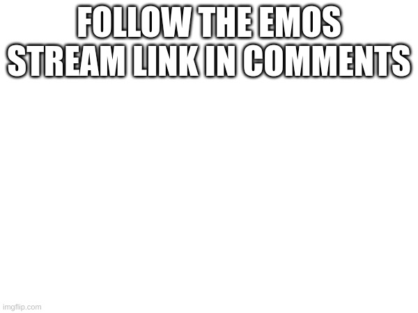 Follow the emos stream link in comments | FOLLOW THE EMOS STREAM LINK IN COMMENTS | image tagged in emos,emo,scene | made w/ Imgflip meme maker