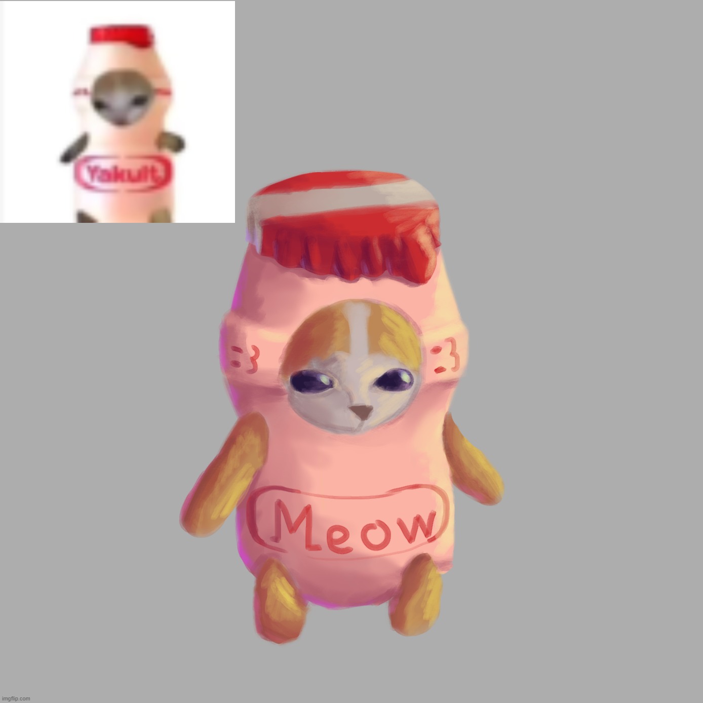 my mind is so dark and fucked up that a cat in a yakult doesn't even phase me anymore | made w/ Imgflip meme maker