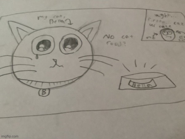 Cute drawing i made cuz no reason (im bored) | image tagged in cats,drawing | made w/ Imgflip meme maker