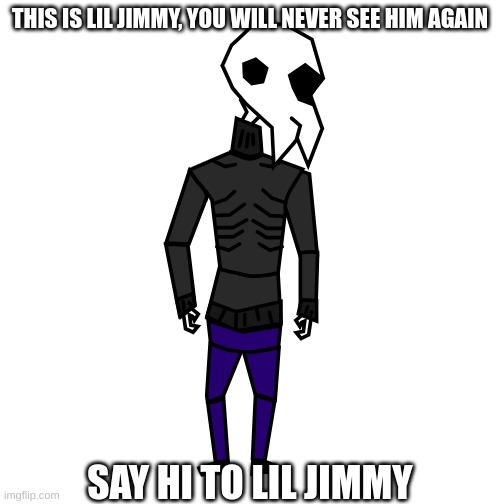 THIS IS LIL JIMMY, YOU WILL NEVER SEE HIM AGAIN; SAY HI TO LIL JIMMY | image tagged in f | made w/ Imgflip meme maker