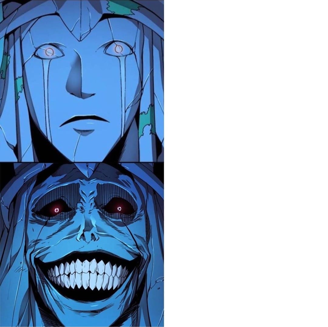 High Quality shinsang smiling(solo levelling) Blank Meme Template