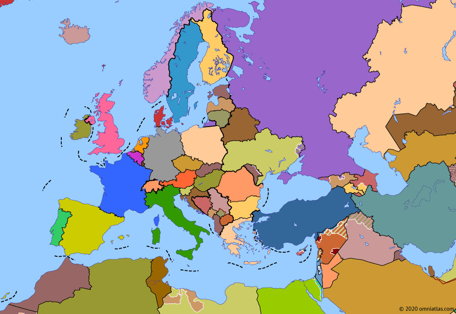 Map of Europe 2 Blank Meme Template