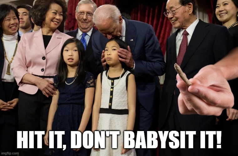 AMG Hit it Dont baby sit, betta have my money | HIT IT, DON'T BABYSIT IT! | image tagged in gangsta rap made me do it,creepy joe biden,fjb,2024,smoke weed everyday,elon musk smoking a joint | made w/ Imgflip meme maker