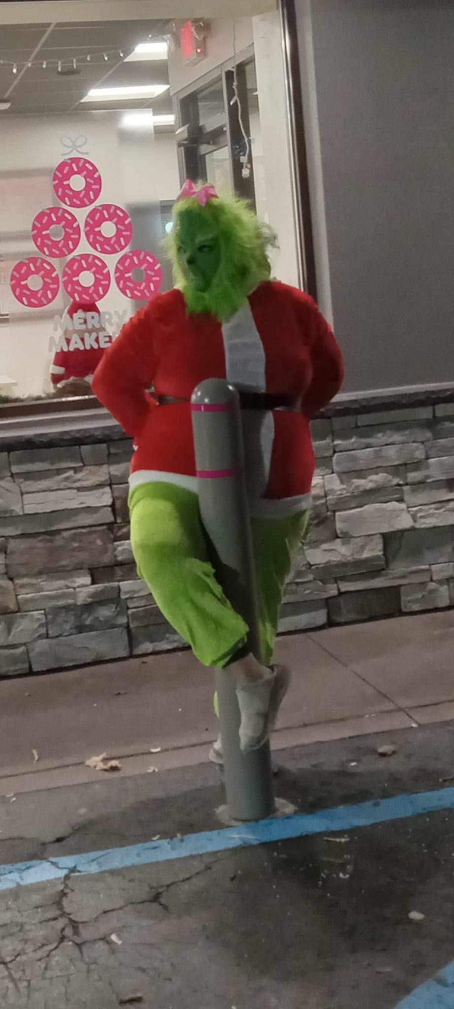 High Quality Mama grinch working the streets Blank Meme Template