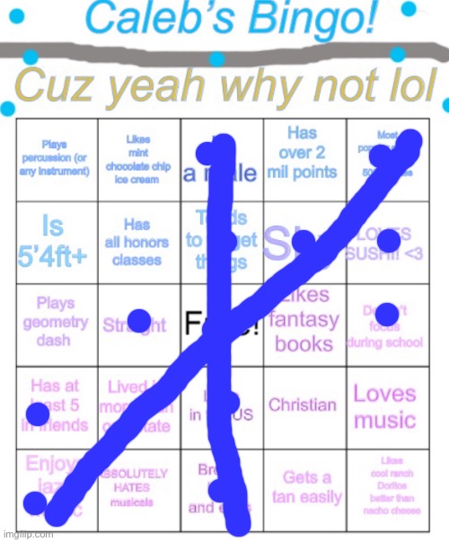 Caleb’s bingo | image tagged in caleb s bingo | made w/ Imgflip meme maker