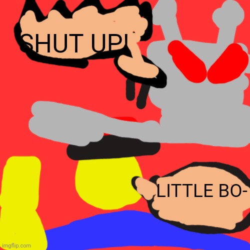 Llamabot slaps a Noob with a hat | SHUT UP! LITTLE BO- | image tagged in batman che schiaffeggia robin,memes | made w/ Imgflip meme maker