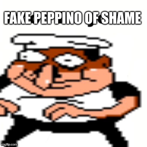 Fake Peppino Of Shame Blank Meme Template