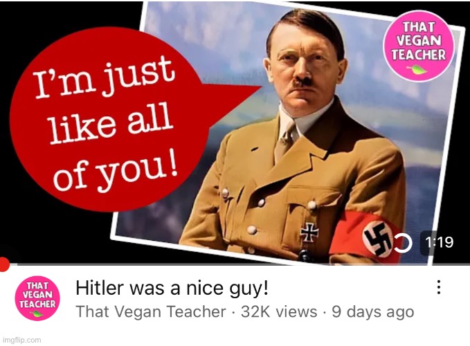 The fact that thatveganteacher made this video is cursed | made w/ Imgflip meme maker