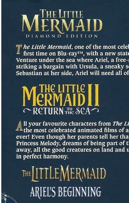 the little mermaid movie trio Blank Meme Template
