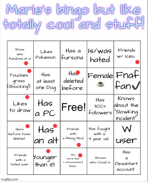 why | image tagged in marie s bingo | made w/ Imgflip meme maker