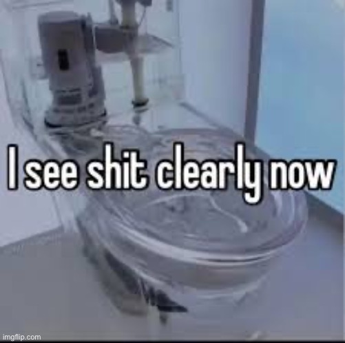 I see shit clearly now | image tagged in oh wow are you actually reading these tags | made w/ Imgflip meme maker