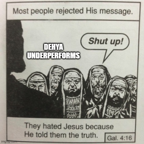 Dehya | DEHYA UNDERPERFORMS | image tagged in they hated jesus because he told them the truth | made w/ Imgflip meme maker